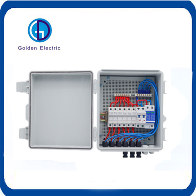 IP65 Plastic Solar PV Combiner Box  6 In 1 Out with Lightning Protection