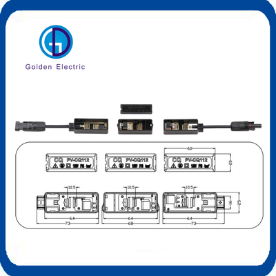 350W PV Module Power IP65 Solar Panel Electrical Box With Contact Resistance