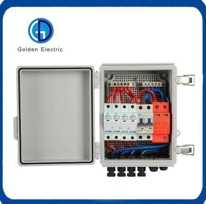Flame Resistance 4 String Solar Combiner Box PV Array Plastic DC 1000V