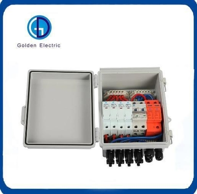 Flame Resistance 4 String Solar Combiner Box PV Array Plastic DC 1000V