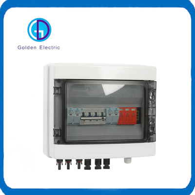 Plastic DC Solar PV Combiner Box 550V 4input 1output PV Box With Monitoring