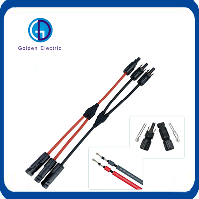 Waterproof IP67 Mc4 Cable Connector with DC/DC Interface Type Copper Terminal Material