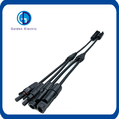 Waterproof IP67 Mc4 Cable Connector with DC/DC Interface Type Copper Terminal Material