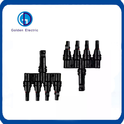 IP67 Protection Degree Adaptor PV Connector 1500V/30A T4 4 in 1 for Solar Energy System