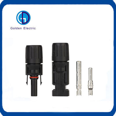 Copper Terminal Mc4 Solar Cable Connector for IP67 Rated PV Panels in Energy System