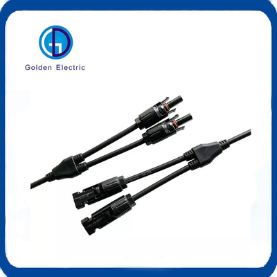 1000V Mc4 Y টাইপ সংযোগকারী PV শক্তি সিস্টেমের জন্য PV004-2t1 DC 2 থেকে 1 ওয়্যার