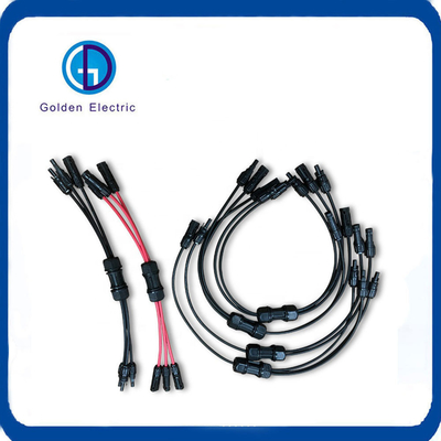 1000V Mc4 Y টাইপ সংযোগকারী PV শক্তি সিস্টেমের জন্য PV004-2t1 DC 2 থেকে 1 ওয়্যার
