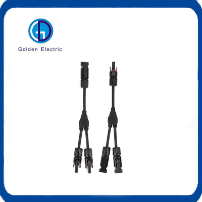 1000V Mc4 Y টাইপ সংযোগকারী PV শক্তি সিস্টেমের জন্য PV004-2t1 DC 2 থেকে 1 ওয়্যার