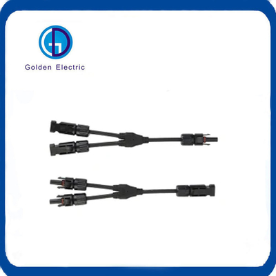 Copper IP67 Waterproof Solar Y Branch Connectors With Lightning Protection