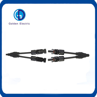 Copper IP67 Waterproof Solar Y Branch Connectors With Lightning Protection