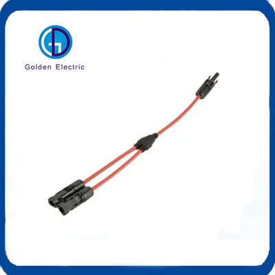 Copper IP67 Waterproof Solar Y Branch Connectors With Lightning Protection