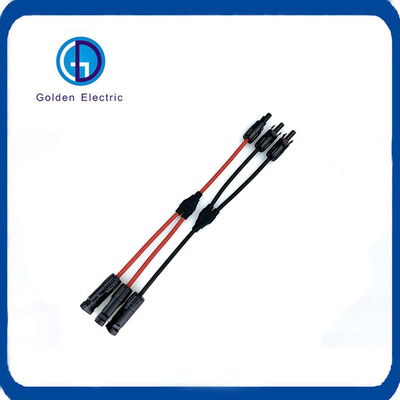 Copper IP67 Waterproof Solar Y Branch Connectors With Lightning Protection