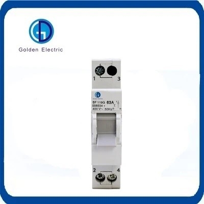 DIN Rail Mounted Modular Manual Transfer Switch 4P 32A with Dual Output