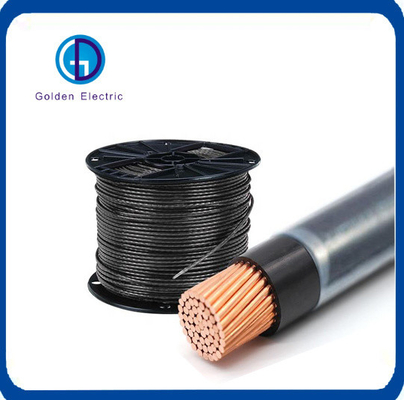 Black PVC Insulation Copper PV Wire Water Resistant with Nylon Jacket 5.5mm
