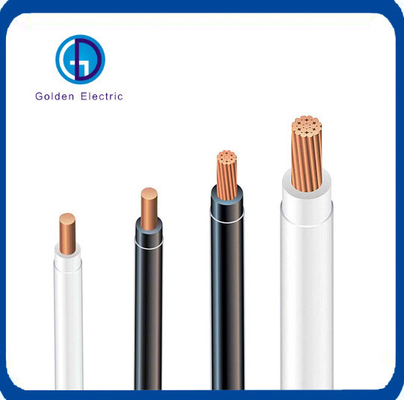 Black PVC Insulation Copper PV Wire Water Resistant with Nylon Jacket 5.5mm