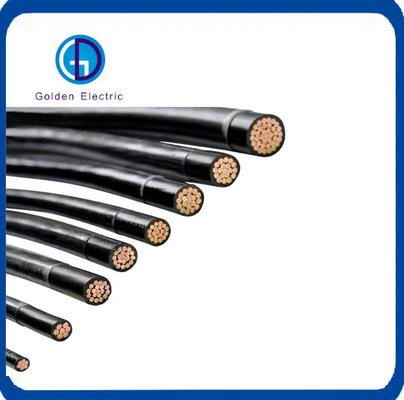 Black PVC Insulation Copper PV Wire Water Resistant with Nylon Jacket 5.5mm