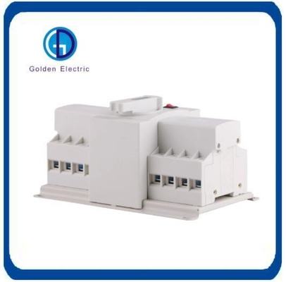 White Electrical Automatic Changeover Switch Dual Output 1A-63A Currency US