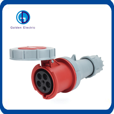 16A 32A 63A 125A Industrial Socket Plug with Cover Socket IP 67 Type Male and Female