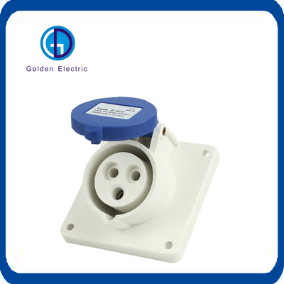 16A 32A Panel Mounted Industrial Plug and Socket for IP44 Male and Female Connections