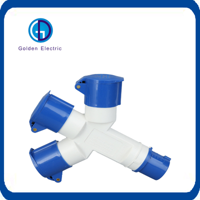 Kablo Arayüzü Tipi CCC Sertifikasyonu 2p E IP44 230V 2p 3p 16A 2/3 Way Endüstriyel Plug