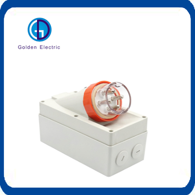 Industrial Inverted Plug with Copper Galvanized Shell Material and IP66 Certification