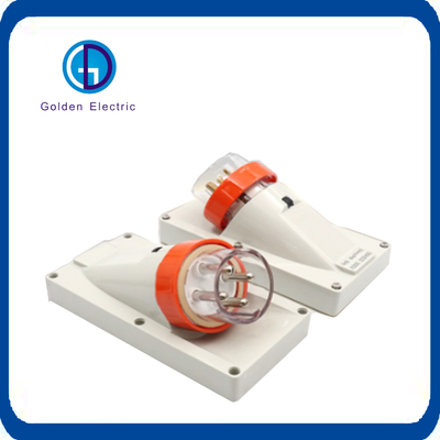 Industrial Inverted Plug with Copper Galvanized Shell Material and IP66 Certification