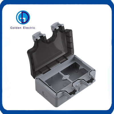 10A IP66 Double Socket Weatherproof Switch Socket Box for Outdoor Electrical Solutions