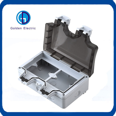 10A IP66 Double Socket Weatherproof Switch Socket Box for Outdoor Electrical Solutions