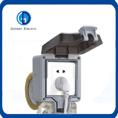 10A IP66 Double Socket Weatherproof Switch Socket Box for Outdoor Electrical Solutions