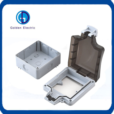 IP66 ABS PC Material Cover Single 10A Light Switch Socket Box for Waterproof Function