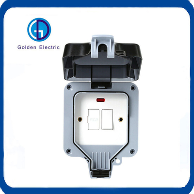 IP66 ABS PC Material Cover Single 10A Light Switch Socket Box for Waterproof Function
