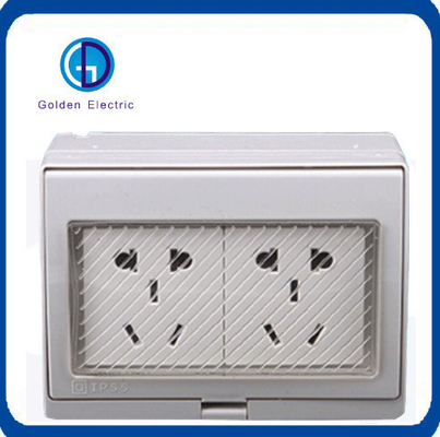 Ordinary Socket 13A/250V 1 Gang Waterproof Wall Switch Socket for Customized Request
