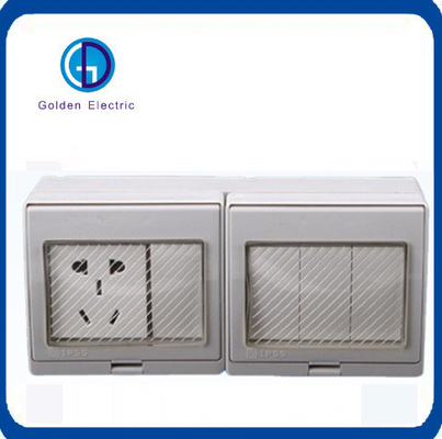 Ordinary Socket 13A/250V 1 Gang Waterproof Wall Switch Socket for Customized Request
