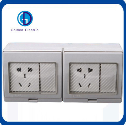 Ordinary Socket 13A/250V 1 Gang Waterproof Wall Switch Socket for Customized Request