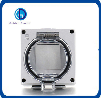 Flame Retardant PC Plastic Shell Material Waterproof Electric Socket and Wall Switch