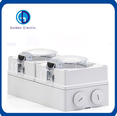 Standard Grounding Multi-Function 2 Gang 13A IP66 Weatherproof Wall Sockets and Switch