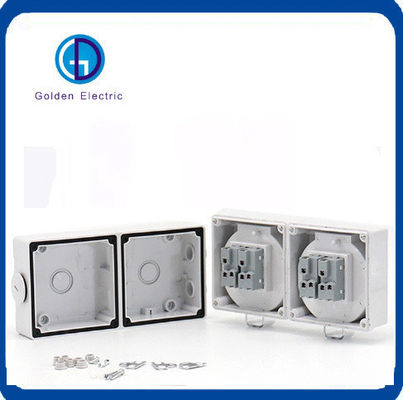 Standard Grounding Multi-Function 2 Gang 13A IP66 Weatherproof Wall Sockets and Switch