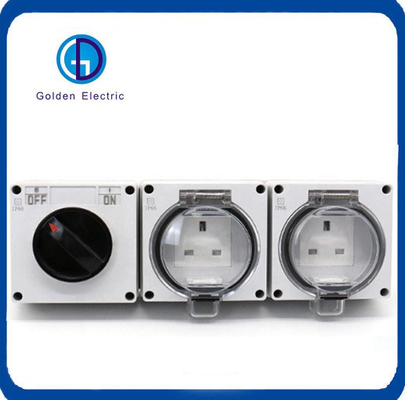 1 Gang Switch 2 Gang UK Socket for Outdoor Applications Durable and IP66 Weatherproof