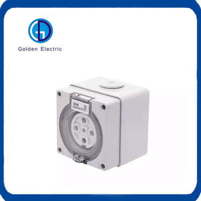 10A 20A 32A 40A 50A 4pins Round Surface Sockets Australia Standard Socket Outlets 500V IP66 Industrial Plug and Socket