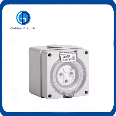 10A 20A 32A 40A 50A 4pins Round Surface Sockets Australia Standard Socket Outlets 500V IP66 Industrial Plug and Socket