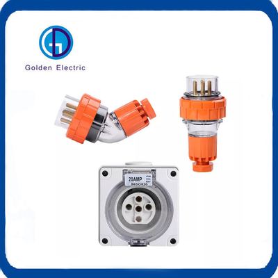 10A 20A 32A 40A 50A 4pins Round Surface Sockets Australia Standard Socket Outlets 500V IP66 Industrial Plug and Socket
