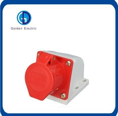 IP44 4p Surface Mounted Industrial Power Socket For Headphone Plug Function