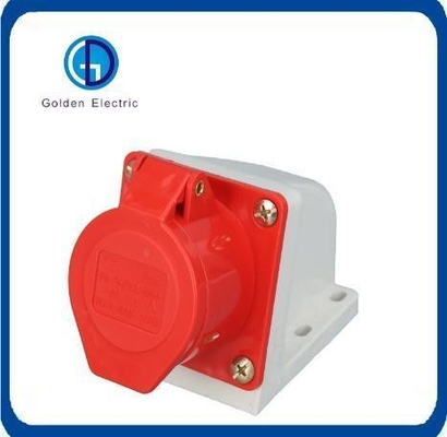Customized Red Plug And Socket Connectors 415V With Surface Mounted