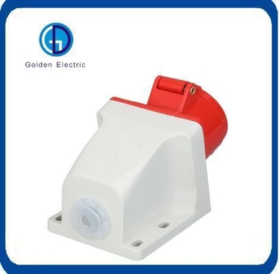 Customized Red Plug And Socket Connectors 415V With Surface Mounted