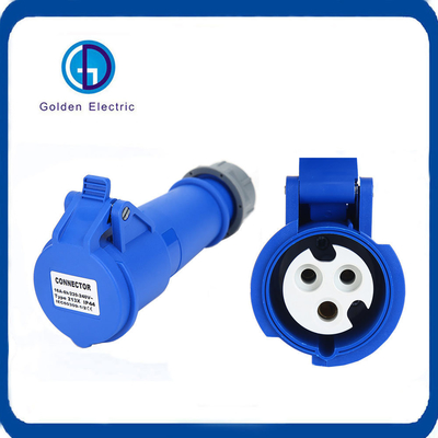 IP44/IP67/IP55 Waterproof Coupler 3p E 4 Pins 16A 32A Industrial Plug and Socket Male Female Connector with Cover 220V 240V