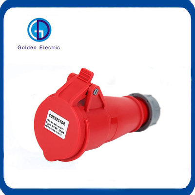 IP44/IP67/IP55 Waterproof Coupler 3p E 4 Pins 16A 32A Industrial Plug and Socket Male Female Connector with Cover 220V 240V