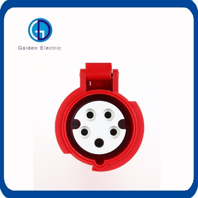 IP44/IP67/IP55 Waterproof Coupler 3p E 4 Pins 16A 32A Industrial Plug and Socket Male Female Connector with Cover 220V 240V