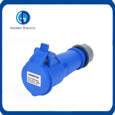 IP44/IP67/IP55 Waterproof Coupler 3p E 4 Pins 16A 32A Industrial Plug and Socket Male Female Connector with Cover 220V 240V