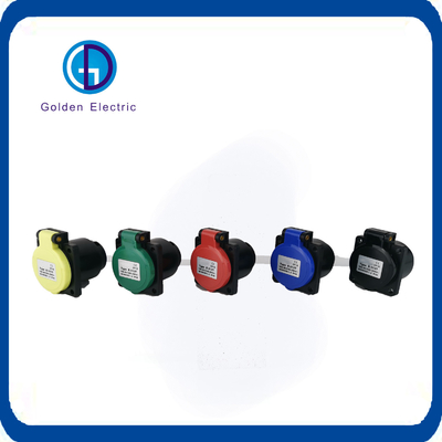 IP67 Wall Mounted Industrial Plug Socket Waterproof Heat Resistant 80