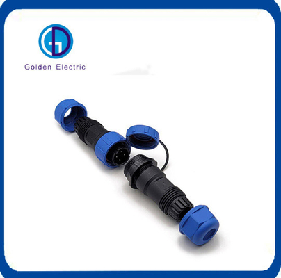 3P Blue Male And Female Plug IP68 5A Safety Operation With Low Frequency